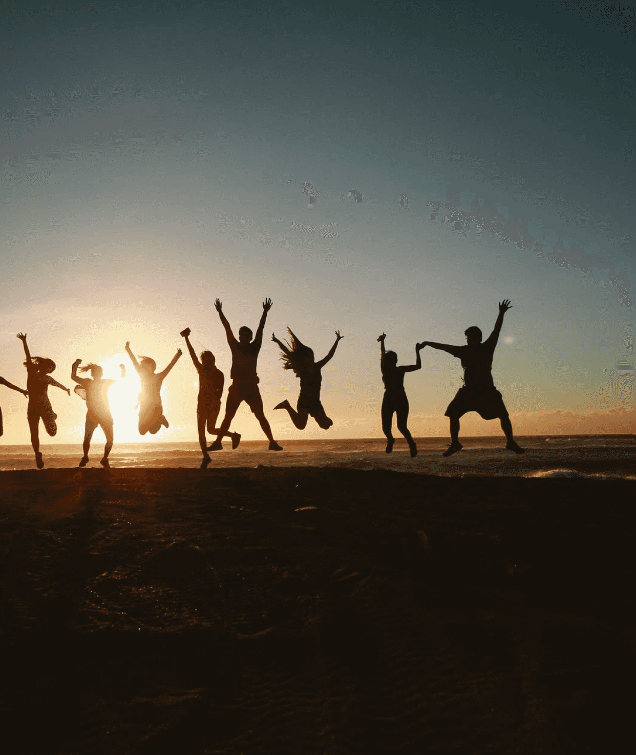 Jumping At The Beach